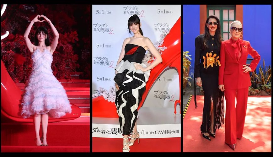 Anne Hathaway's Fierce Fashion Frenzy on the Global 'Devil Wears Prada 2' Tour – Hollywood's Style Icon Strikes Again!