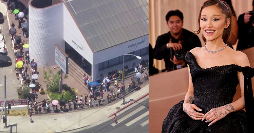 Ariana Grande Turns Up the Heat in West Hollywood with Pop-Up Sensation