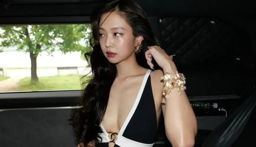 BLACKPINK's Jennie Turns Heads with Daring Sheer Bra Top