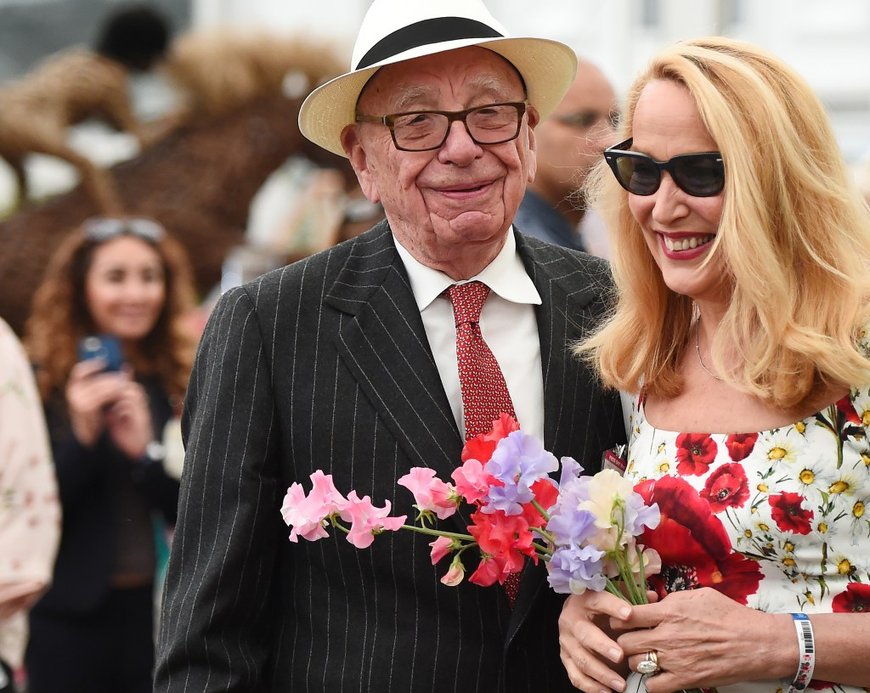 Rupert Murdoch and Jerry Hall