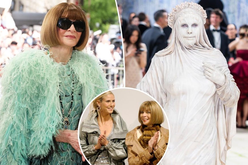 Heidi Klum's Met Gala Statue Look Had Anna Wintour on Edge