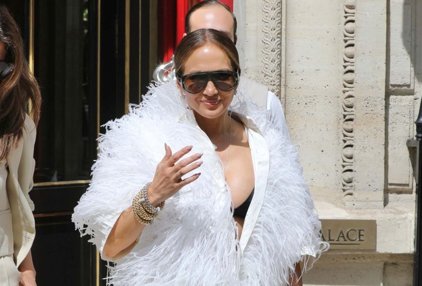 JLo Steals the Spotlight in Drop Waist Glam at Swift-Kelce Wedding
