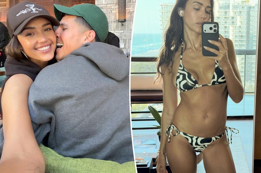 Jessica Alba & Danny Ramirez Heat Up Miami with Steamy PDA and Bikini Bliss