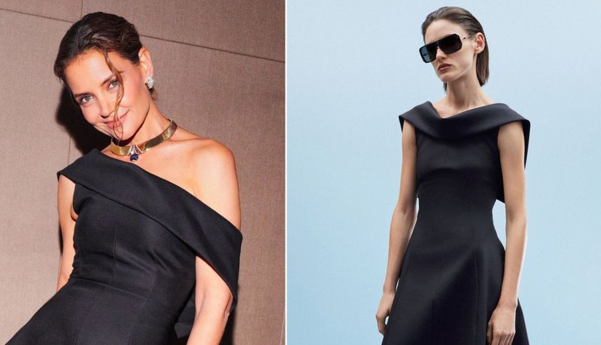Katie Holmes Stuns in Sculptural Adam Lippes at Star-Studded Bulgari Event