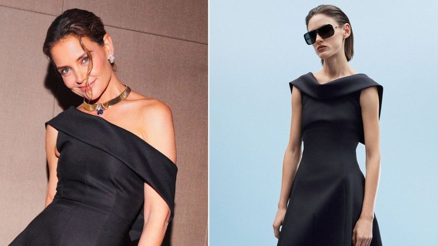 Katie Holmes Stuns in Sculptural Adam Lippes at Star-Studded Bulgari Event