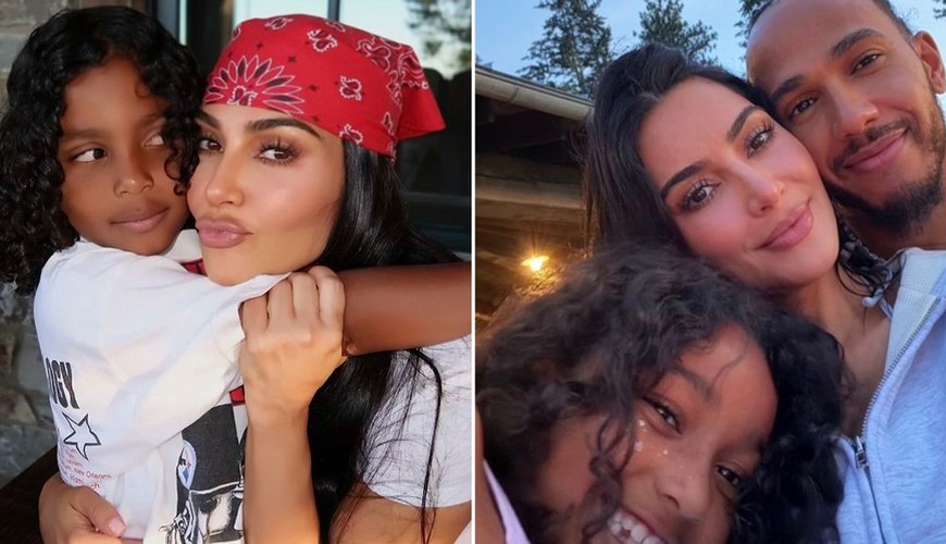 Kim Kardashian and Lewis Hamilton Heat Up Their Romance on Family Getaway