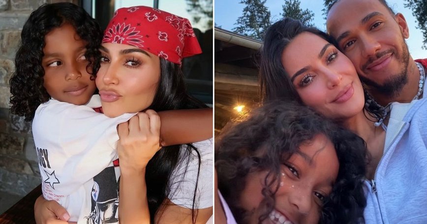 Kim Kardashian and Lewis Hamilton Heat Up Their Romance on Family Getaway
