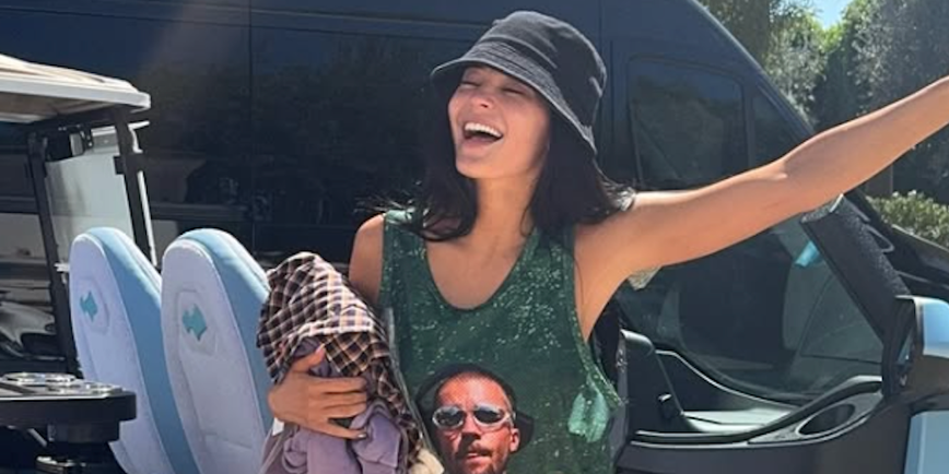 Kylie Jenner Steals the Show at Coachella in Justin Bieber Merch