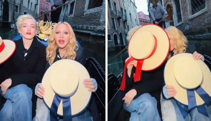Madonna Turns Back Time with Julia Garner in 'Like A Virgin' Venice Throwback