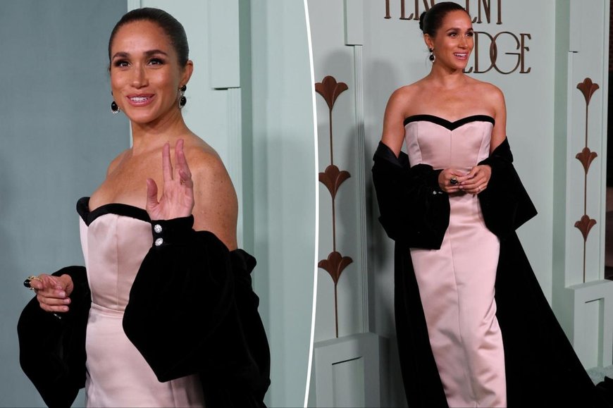 Meghan Markle goes Old Hollywood glam during solo outing at charity gala