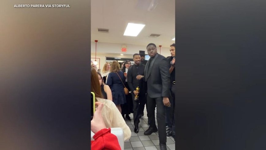Michael B. Jordan's Epic Oscar Win Leads to Hollywood In-N-Out Celebration