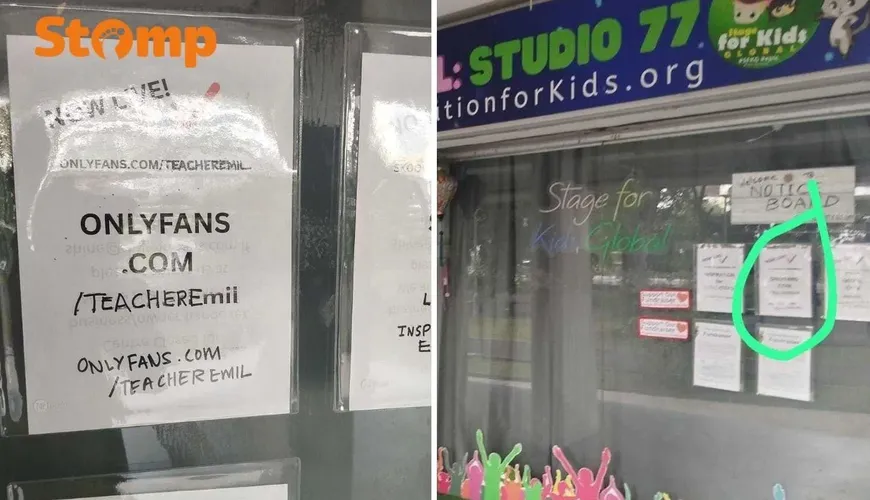 OnlyFans Flyer Shocks Parents Outside Tiong Bahru Learning Centre