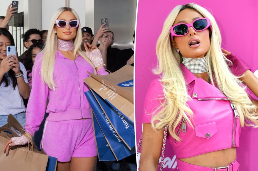 Paris Hilton Shocks with Dark Brunette Transformation at Gucci Fashion Show