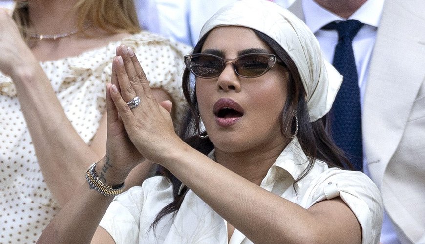 Priyanka Chopra Steals the Show at Wimbledon with Style and Sweetness