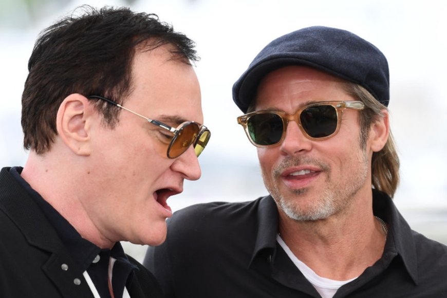 Quentin Tarantino and Brad Pitt