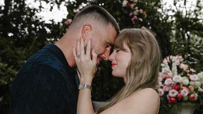Taylor Swift and Travis Kelce